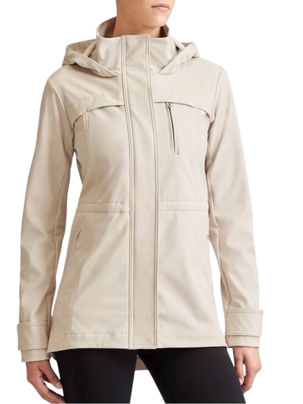 Athleta Drizzle Anorak Softshell Hooded Jacket